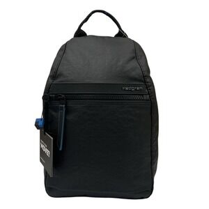 Hedgren Women's Vogue Small Backpack RFID Creased Black Size 12x10x3" Travel Bag